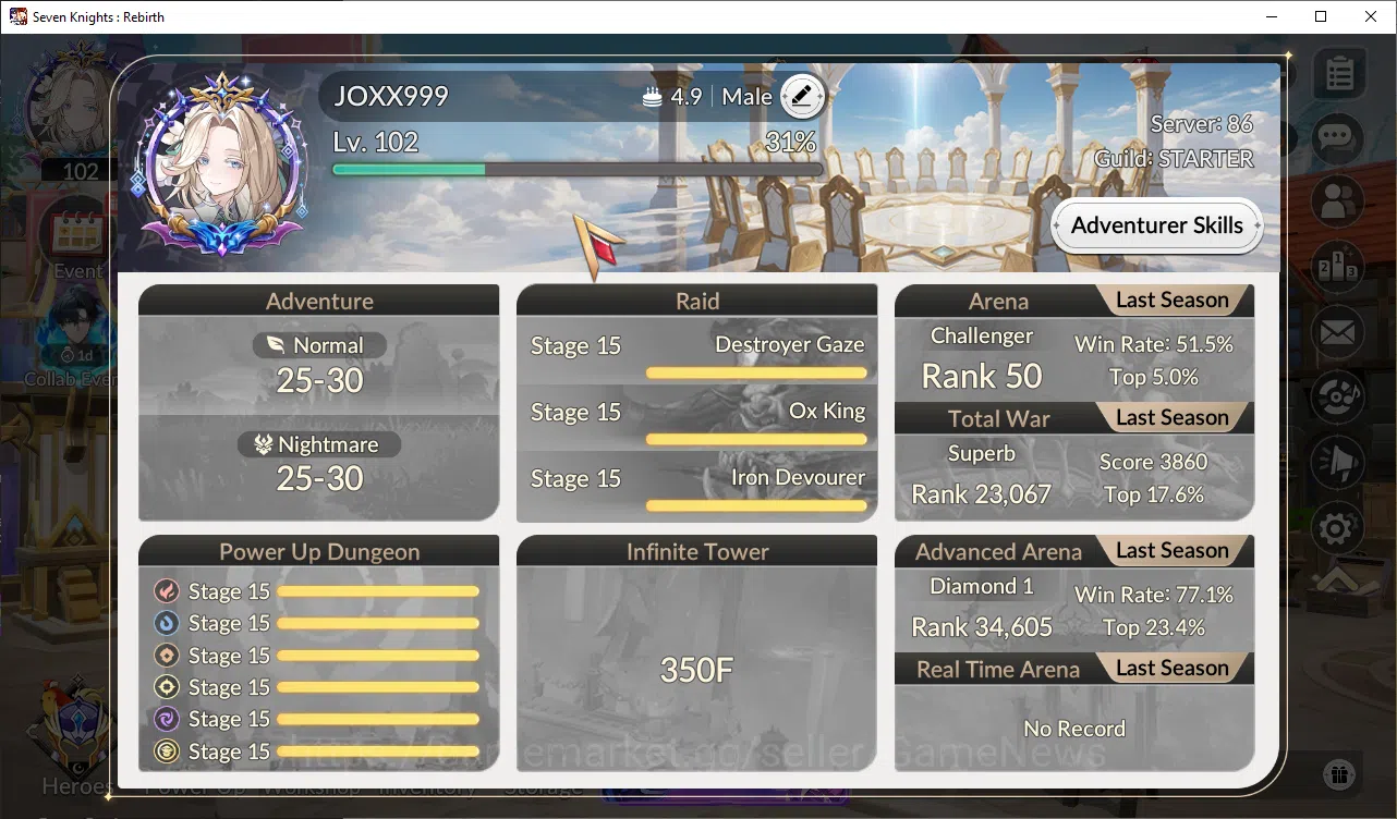 Seven Knights Re:Birth Accounts Global Sea|4 Ex-7k [FaiTC2,Gelidus,Melia,Juri]& 28 image 7