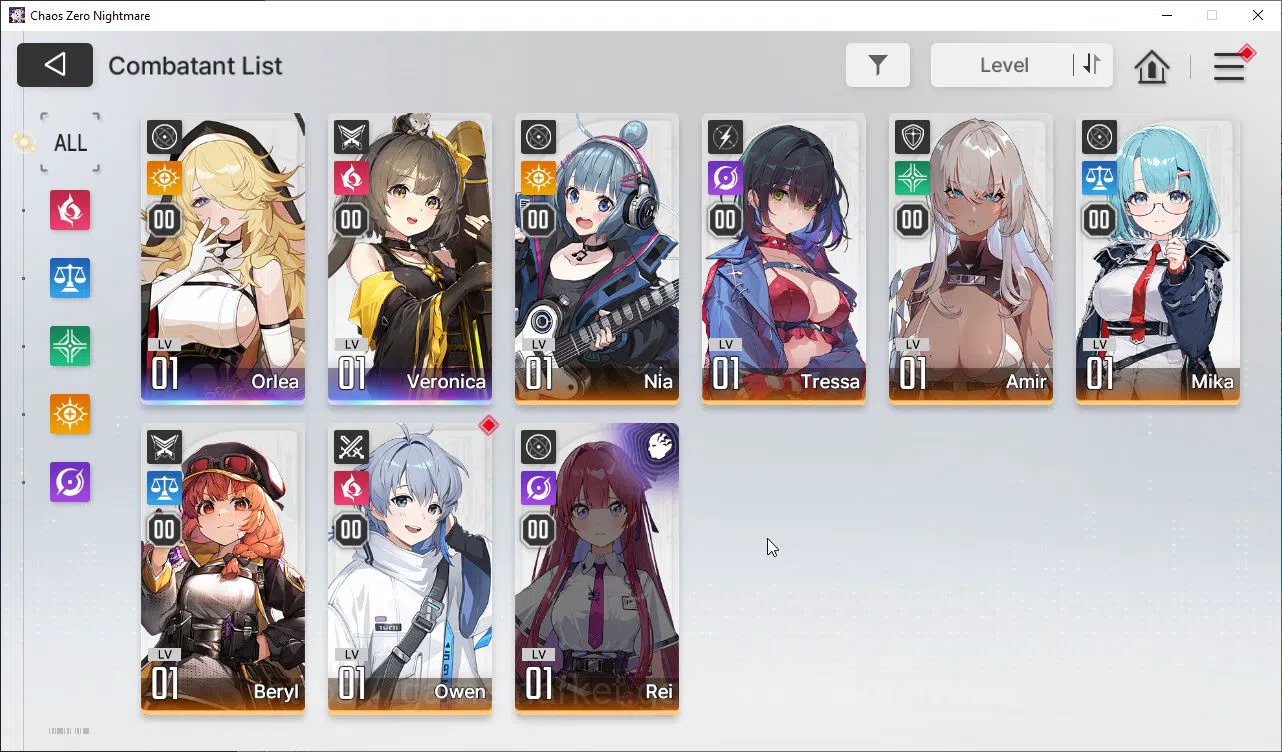 Chaos Zero Nightmare Accounts Global Verif|Lv05| Fresh Starter |2SSR(Orlea, Vero image 6