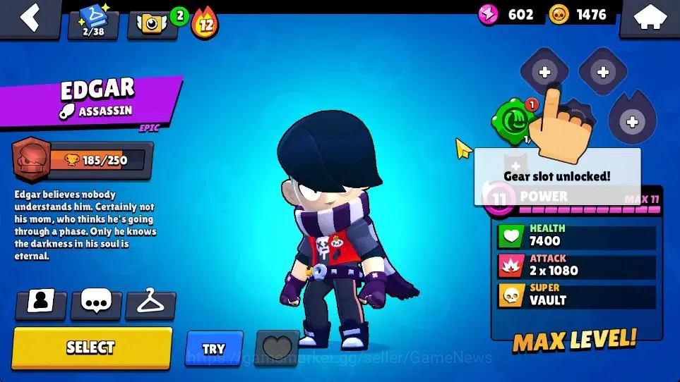 Brawl Stars Accounts Unknown|1005 Trophy|17 Brawlers 3 Max Lv|1 Epic Skin, 2 Rare Skin, 1 Ranked Skin|CN ON|TakeMail(BRS1139) 14
