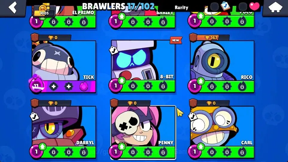 Brawl Stars Accounts Unknown|1005 Trophy|17 Brawlers 3 Max Lv|1 Epic Skin, 2 Rare Skin, 1 Ranked Skin|CN ON|TakeMail(BRS1139) 7