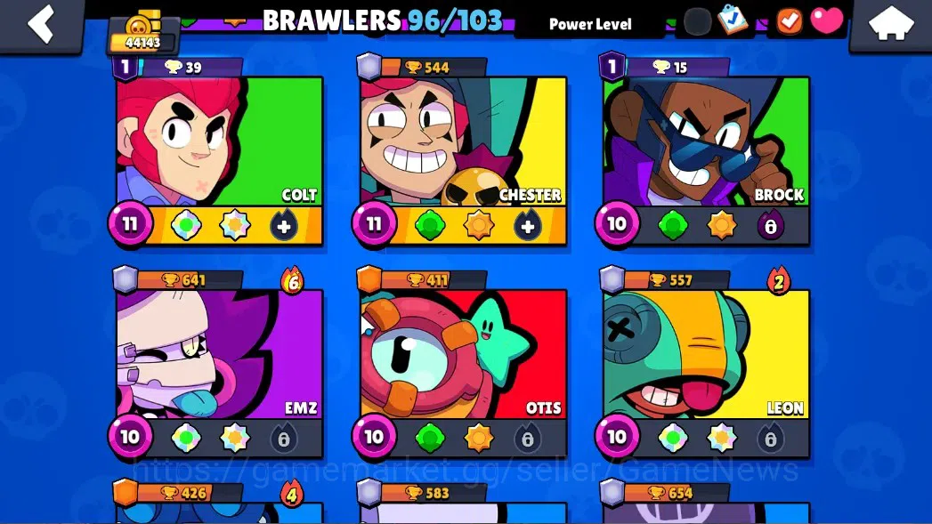 Brawl Stars Accounts 44143 Trophy|96 Brawlers 20 Max Lv|UL KAZE & SIRIU image 10