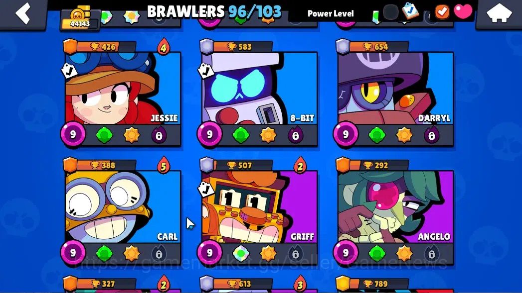 Brawl Stars Accounts 44143 Trophy|96 Brawlers 20 Max Lv|UL KAZE & SIRIU image 11