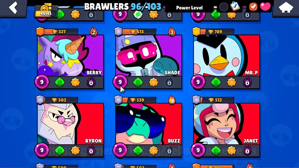Brawl Stars Accounts 44143 Trophy|96 Brawlers 20 Max Lv|UL KAZE & SIRIU image 12
