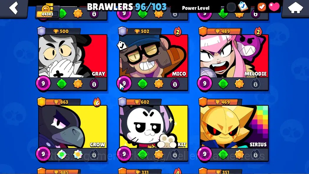 Brawl Stars Accounts 44143 Trophy|96 Brawlers 20 Max Lv|UL KAZE & SIRIU image 13