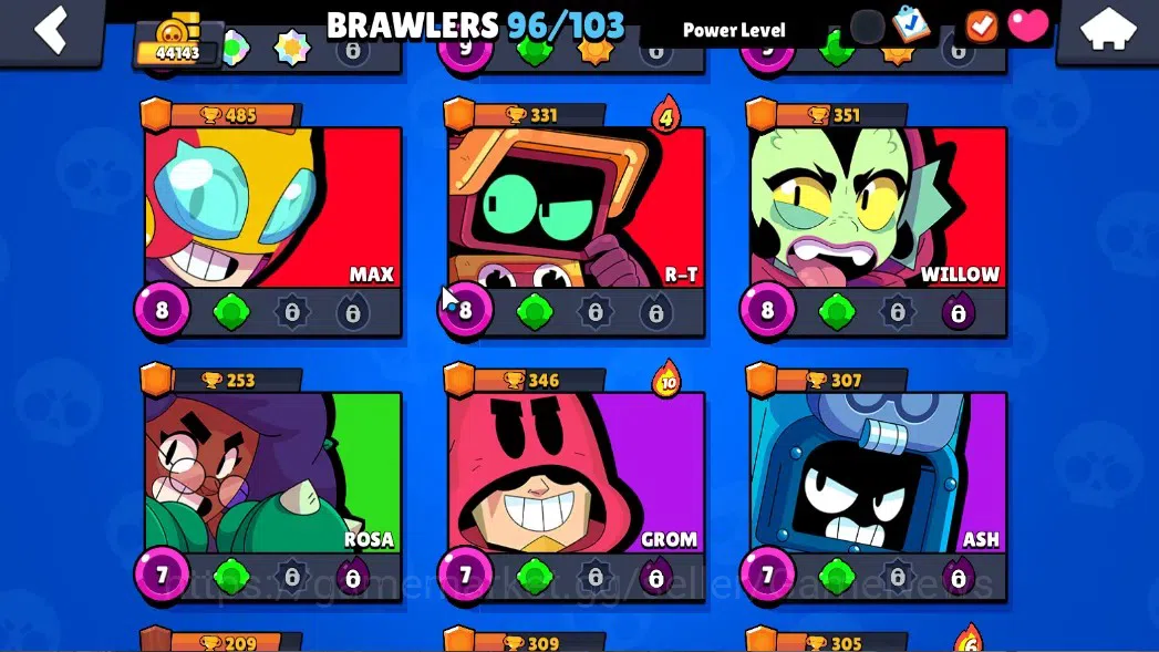 Brawl Stars Accounts 44143 Trophy|96 Brawlers 20 Max Lv|UL KAZE & SIRIU image 14