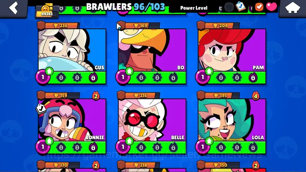 Brawl Stars Accounts 44143 Trophy|96 Brawlers 20 Max Lv|UL KAZE & SIRIU image 19