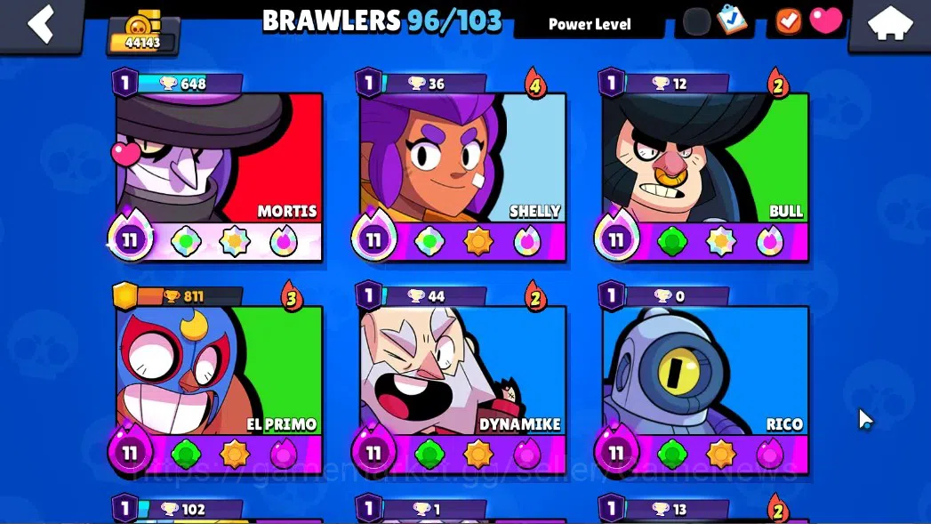 Brawl Stars Accounts 44143 Trophy|96 Brawlers 20 Max Lv|UL KAZE & SIRIU image 7