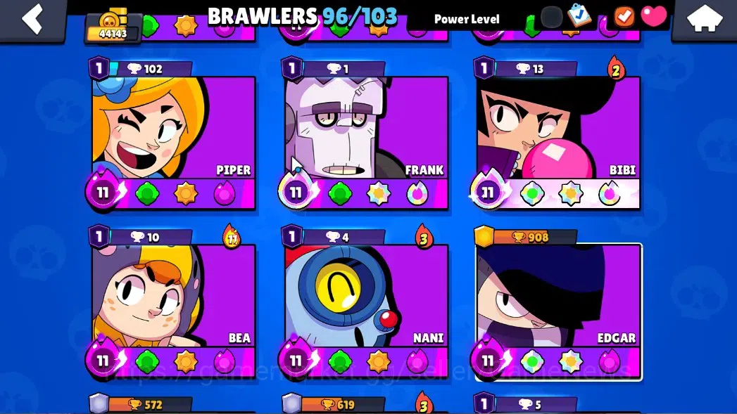 Brawl Stars Accounts 44143 Trophy|96 Brawlers 20 Max Lv|UL KAZE & SIRIU image 8