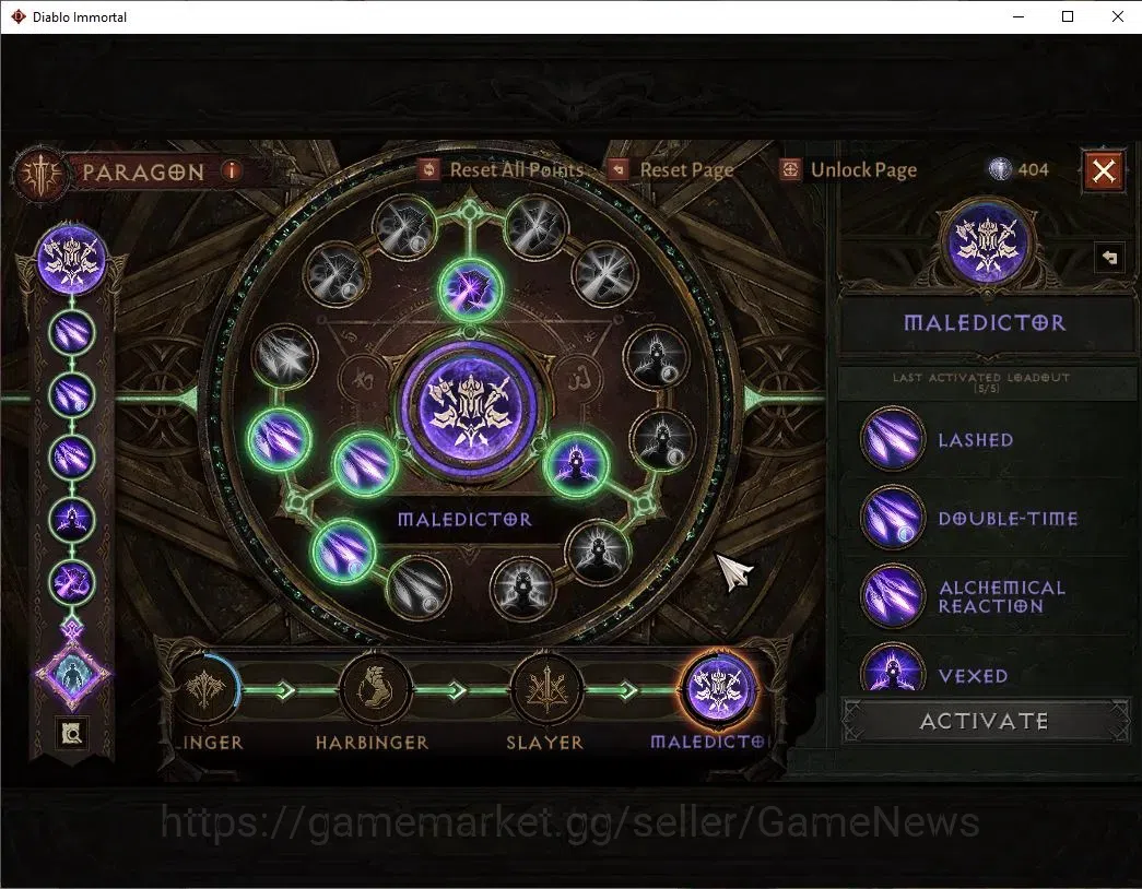 Diablo Immortal Accounts NA-High Heaven|CS ON|Lv60 (520)| MONK |CR 36K |Res image 11