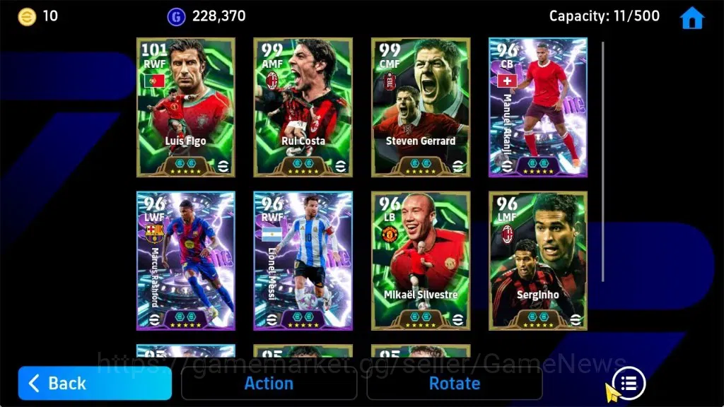 eFootball Accounts Android|Luis Figo,Rui Costa,Stevan Gerard,Manuel A image 5