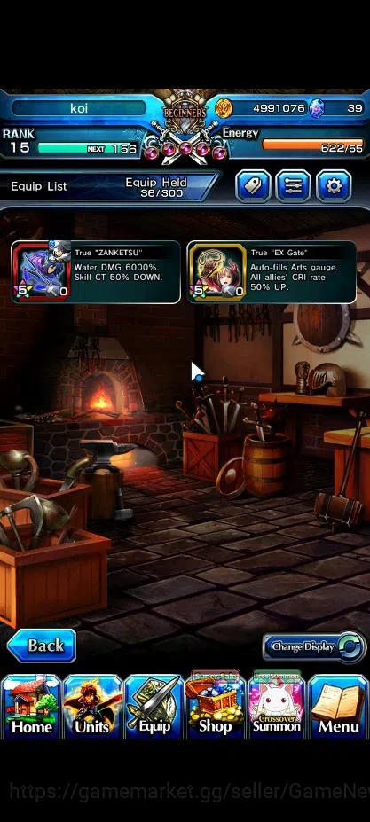 Grand Summoners Accounts Global|Rank 15|8 Ascend|Ultimate Paladin Roy,Fen,H image 5