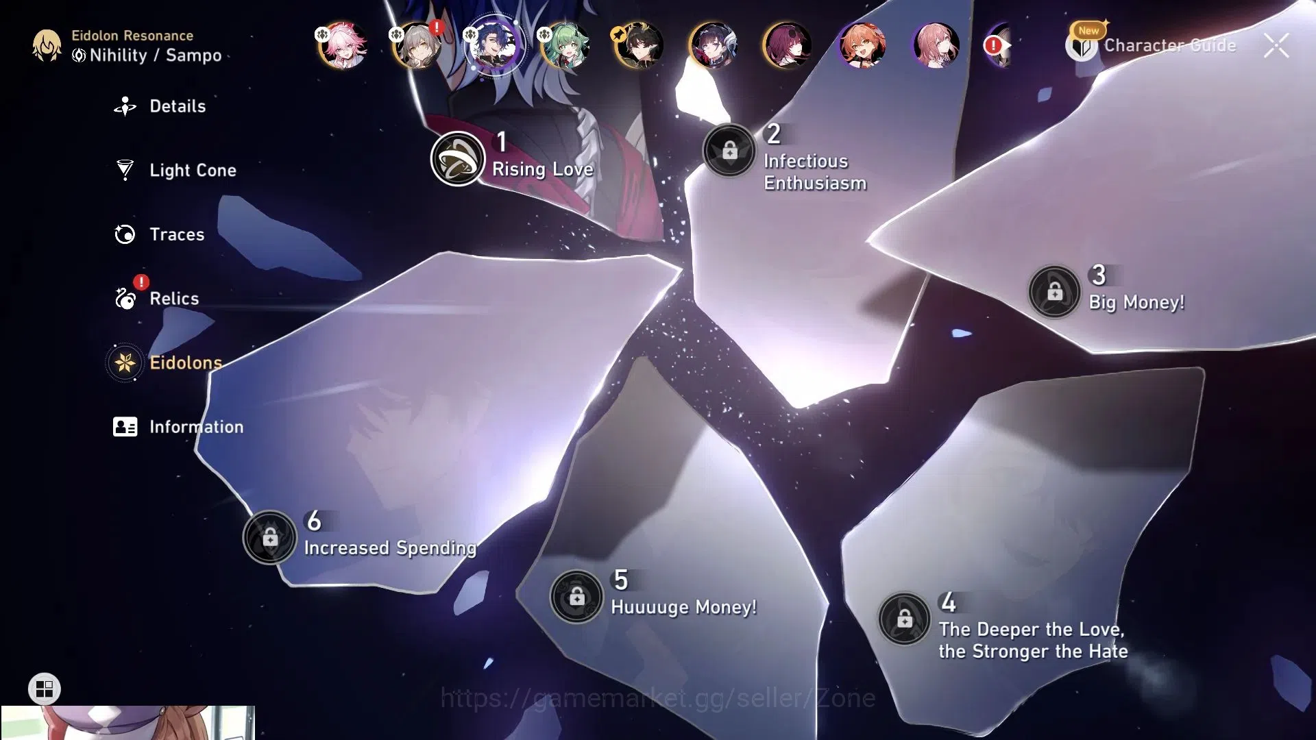 Honkai Star Rail Accounts ASIA|TL42|Huohuo Lv60, Kafka Lv60, Hysilens Lv60, image 4