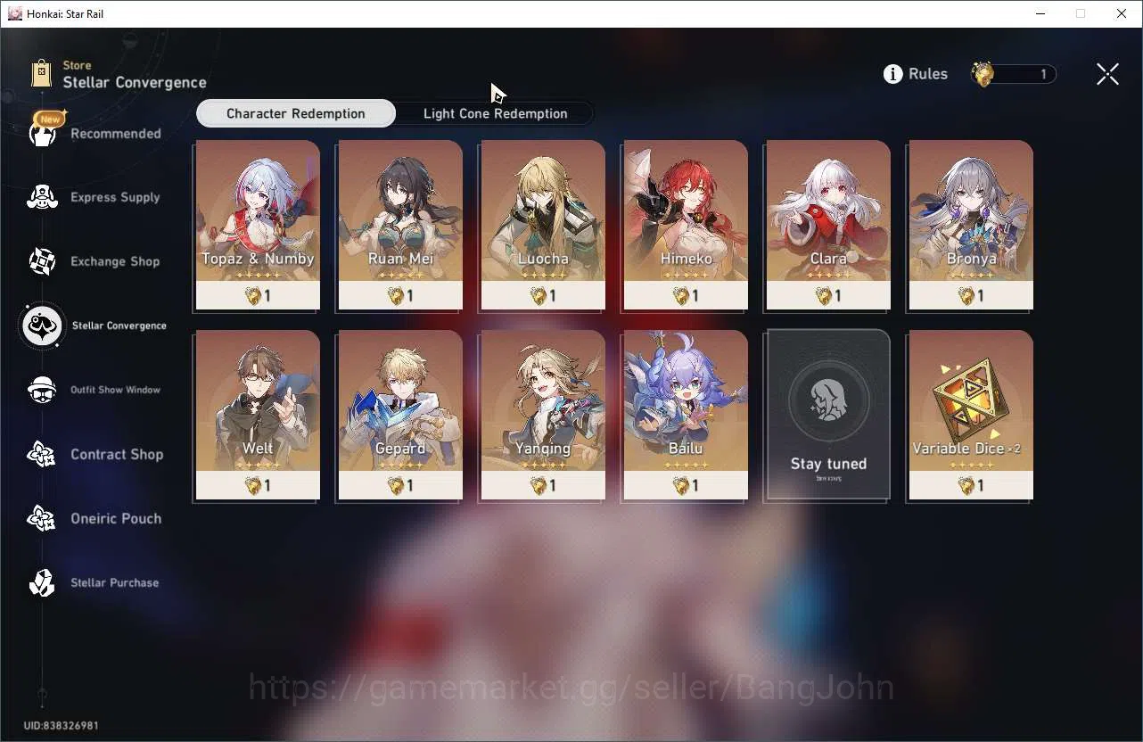 Honkai Star Rail Accounts ASIA | TL42 | Tribbie, Yao Guang, Dan Heng PT | Hi image 12