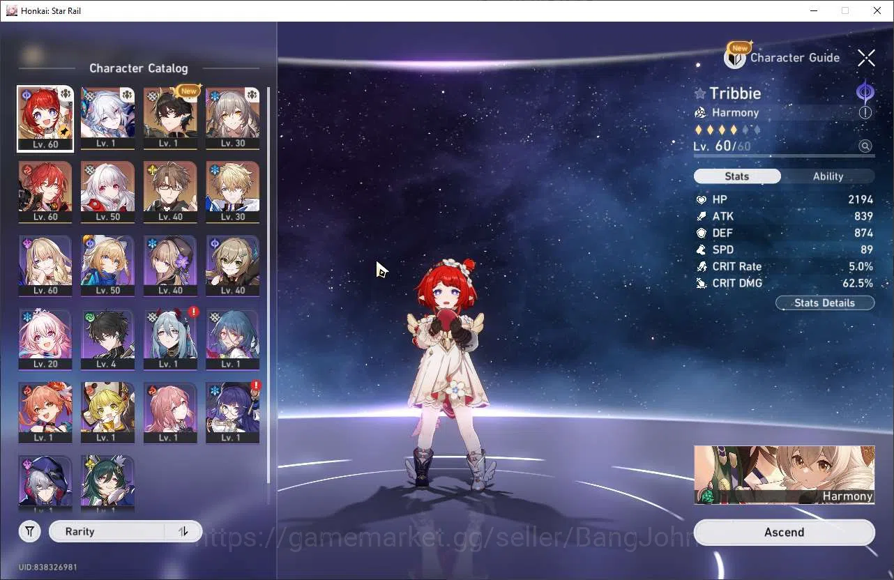 Honkai Star Rail Accounts ASIA | TL42 | Tribbie, Yao Guang, Dan Heng PT | Hi image 2