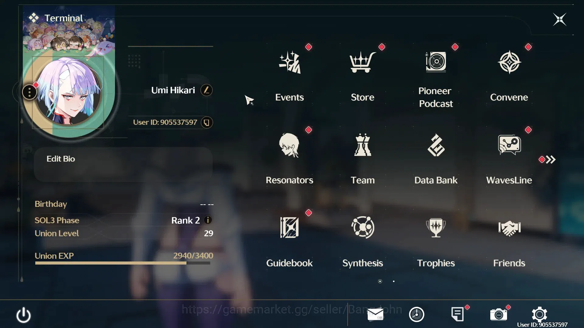 Wuthering Waves Accounts SEA|UL 29|Rank 2|3 Char Limited [Lucy,Shorekeeper, image 1