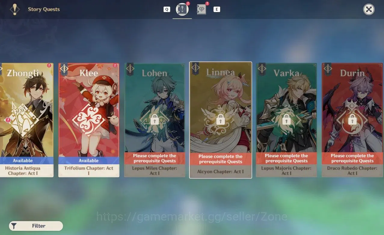 Genshin Impact Accounts |AR 44|WL5|4 Limited(Mavuika,Ineffa,Xianyun,etc)|U image 14