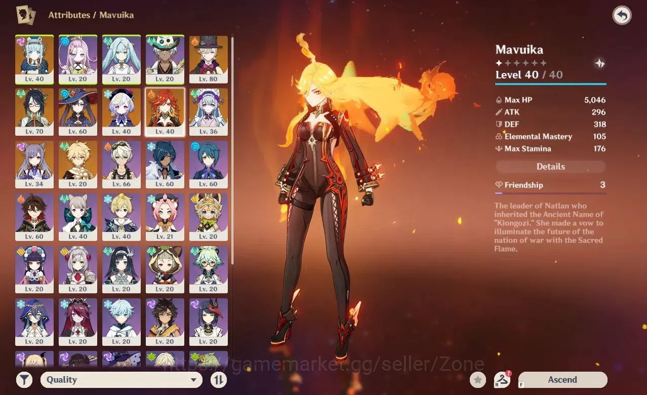Genshin Impact Accounts |AR 44|WL5|4 Limited(Mavuika,Ineffa,Xianyun,etc)|U image 2