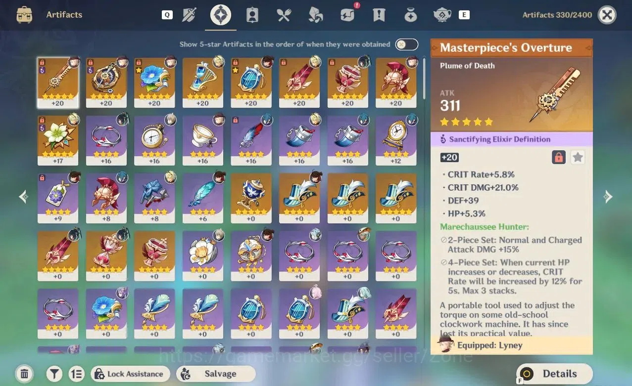 Genshin Impact Accounts |AR 44|WL5|4 Limited(Mavuika,Ineffa,Xianyun,etc)|U image 4