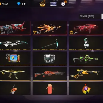 Free Fire Accounts Indonesia |4 EVO: Famas, MP40, Woodpecker, AUG | M1887 - Golden Glare | Backpack - Undersea | Check SS