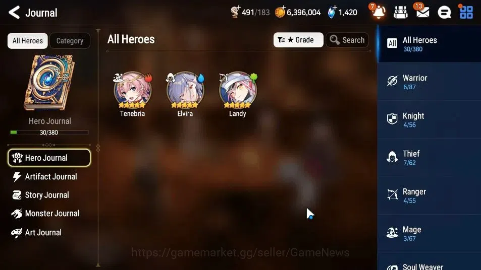Epic Seven Accounts GLOBAL Unverif|New Era|2 ML(Rhiana NLucel,Commande image 7