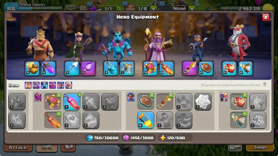 Clash of Clans Accounts Global | TH 16-BH 7 | LVL 88 | HH 9 | AQ 31 ,MP 22 image 8
