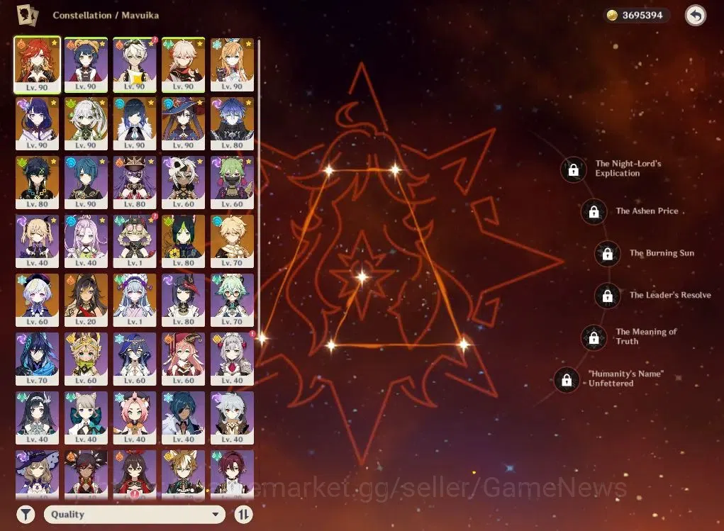 Genshin Impact Accounts Asia|AR57|8Limited+6(*5WP)|Kinich,Mavuika+sign,Kaz image 3