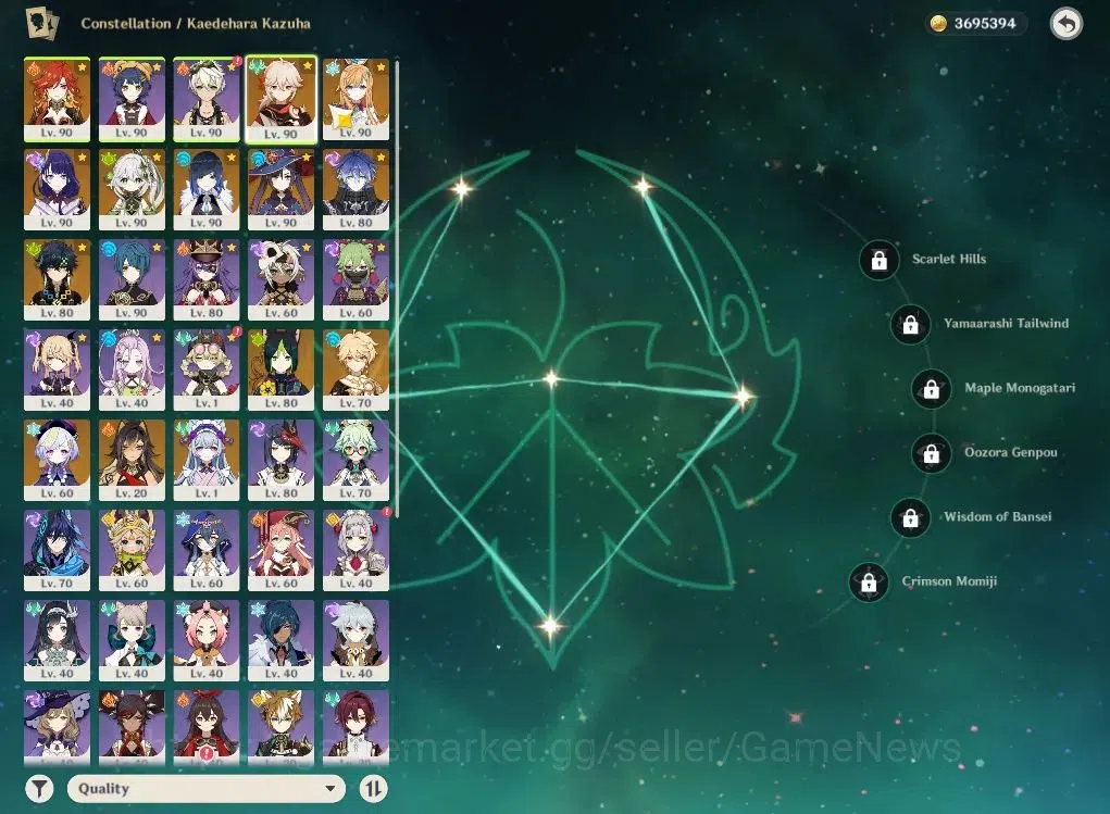 Genshin Impact Accounts Asia|AR57|8Limited+6(*5WP)|Kinich,Mavuika+sign,Kaz image 4