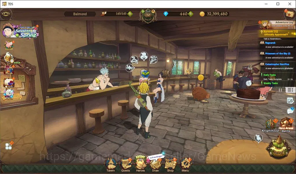 The Seven Deadly Sins: Grand Cross Accounts Global | 1,6 M CC | 440 Dm+1 Seventh Spring Box | image 1