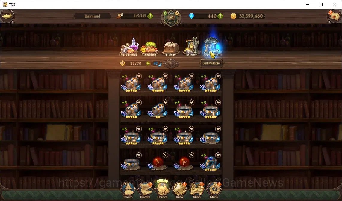 The Seven Deadly Sins: Grand Cross Accounts Global | 1,6 M CC | 440 Dm+1 Seventh Spring Box | image 2