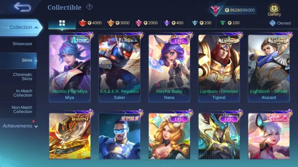 Mobile Legends: Bang Bang Accounts Global|Skin 252|Exalted|Dawning Lancelot,Aspirants image 12