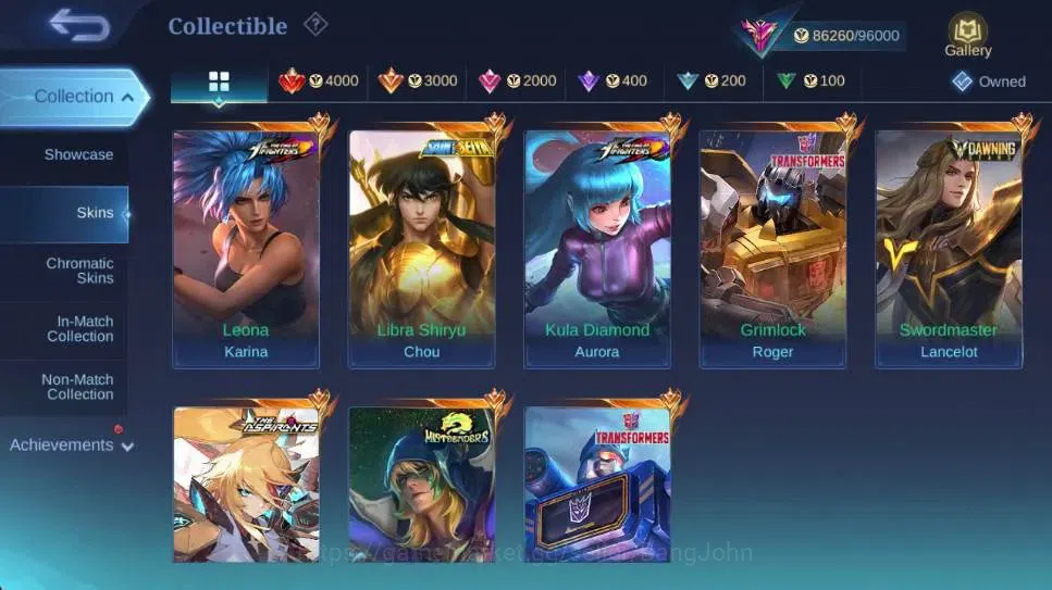Mobile Legends: Bang Bang Accounts Global|Skin 252|Exalted|Dawning Lancelot,Aspirants image 16