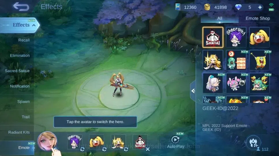 Mobile Legends: Bang Bang Accounts Global|Skin 252|Exalted|Dawning Lancelot,Aspirants image 2