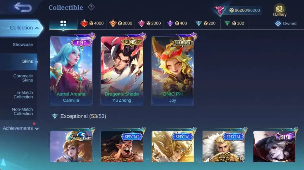 Mobile Legends: Bang Bang Accounts Global|Skin 252|Exalted|Dawning Lancelot,Aspirants image 5