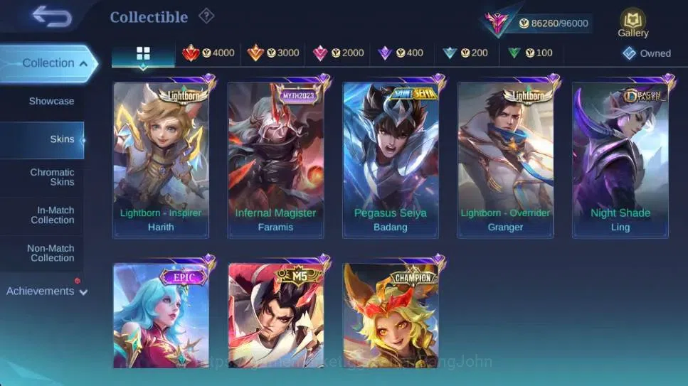 Mobile Legends: Bang Bang Accounts Global|Skin 252|Exalted|Dawning Lancelot,Aspirants image 6