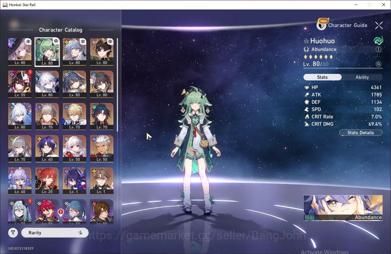 Honkai Star Rail Accounts Others ASIA | TL64 | 13 Lim | DanHeng PT, Sparkle, Sunday, Huohuo | Top 4 Support | 886 Jade | 1 3