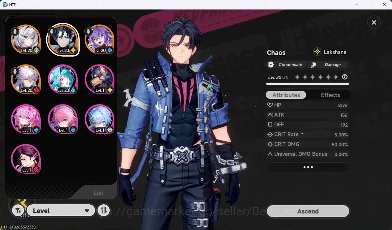 Neverness to Everness Accounts EU| Hunter Lv 8 | 3 S-Class (Chaos,Baicang,Fadia)  image 2