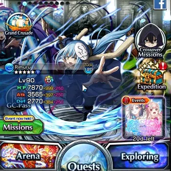 Grand Summoners Accounts End-Game Global|Rank 119|SP Art Terrible Tornado|14 Ascend 23 TW| (M Misaka,DL