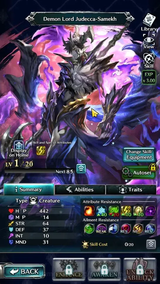 Last Cloudia Accounts GLOBAL|Rank 9|Top Tier Unit [Demon Lord Judecca-Sa image 2