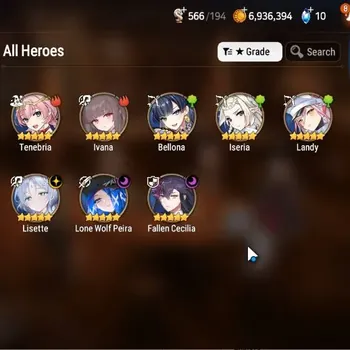 Epic Seven Accounts Starter Global|Unverif|Fresh Starter 3ML(Lisette, LW Peira, Fallen Cecilia)|PoH+Bless ON|MoR 8|Theater