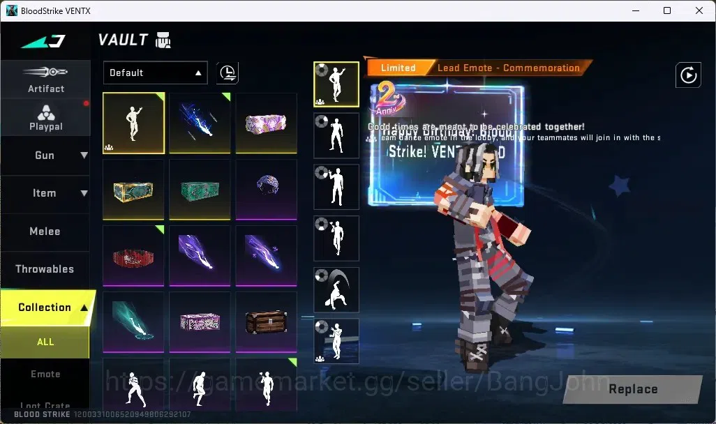 Blood Strike Accounts ASIA | Eternal MP5-Bloodrift | 2 BLEACH+ENZO Colla image 7