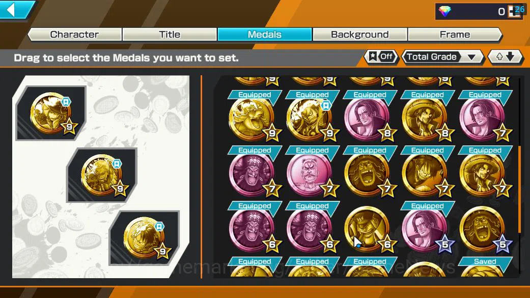 One Piece Bounty Rush Accounts Starter Global|3 EX|BP Kuzan,RO Roronoa Zoro,TFE MArshal D. Teach|Rank 4