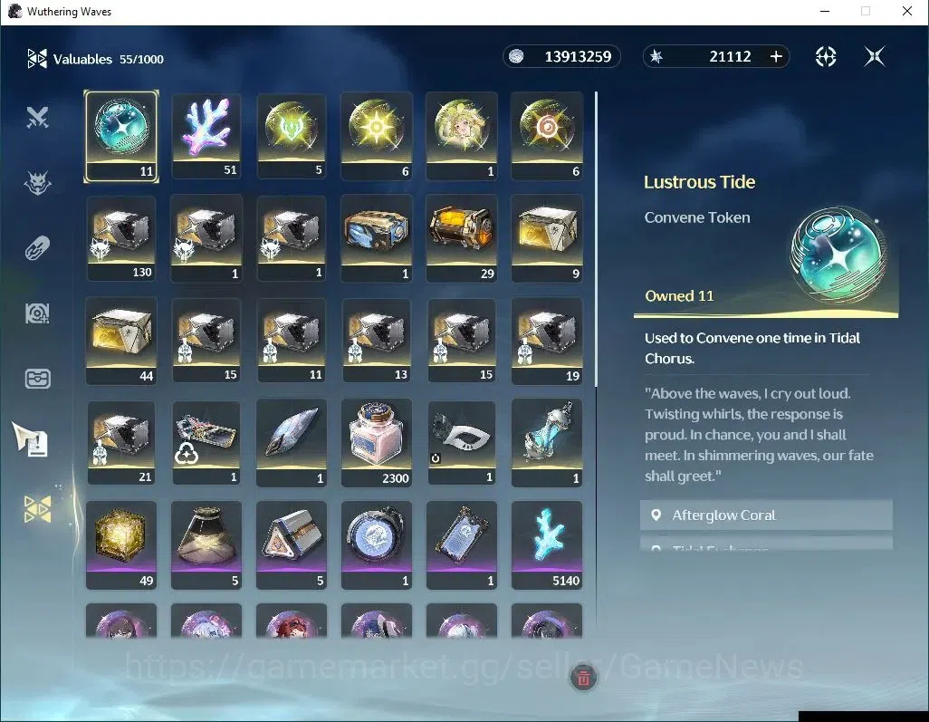 Wuthering Waves Accounts NA | UL 47 | 21K Astrite, 51 Coral | 2 Limited | D image 8
