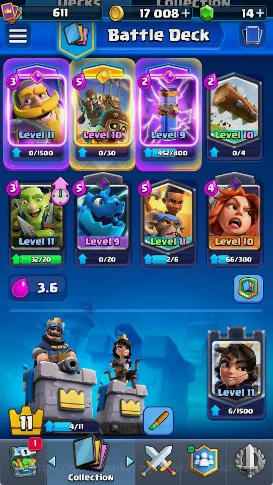 Clash Royale Accounts Mobile | KTL 11 | Trophy 4433 | Card 72 | 1 Hero | image 15