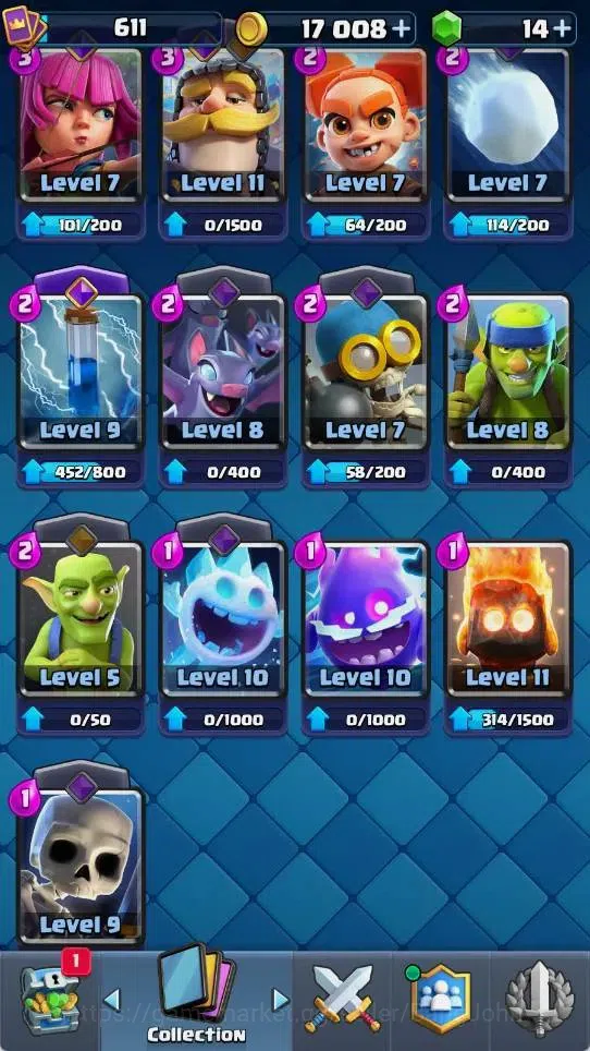 Clash Royale Accounts Mobile | KTL 11 | Trophy 4433 | Card 72 | 1 Hero | image 2