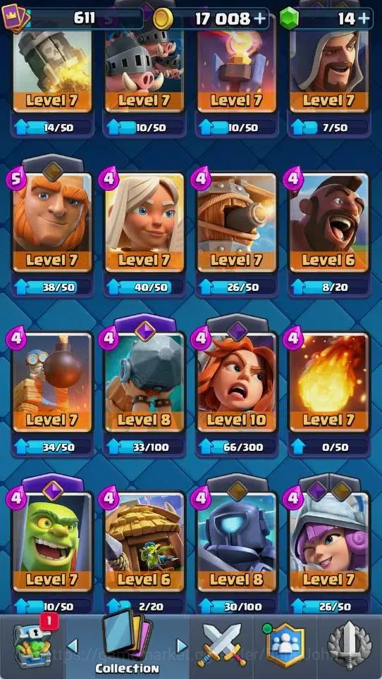 Clash Royale Accounts Mobile | KTL 11 | Trophy 4433 | Card 72 | 1 Hero | image 4
