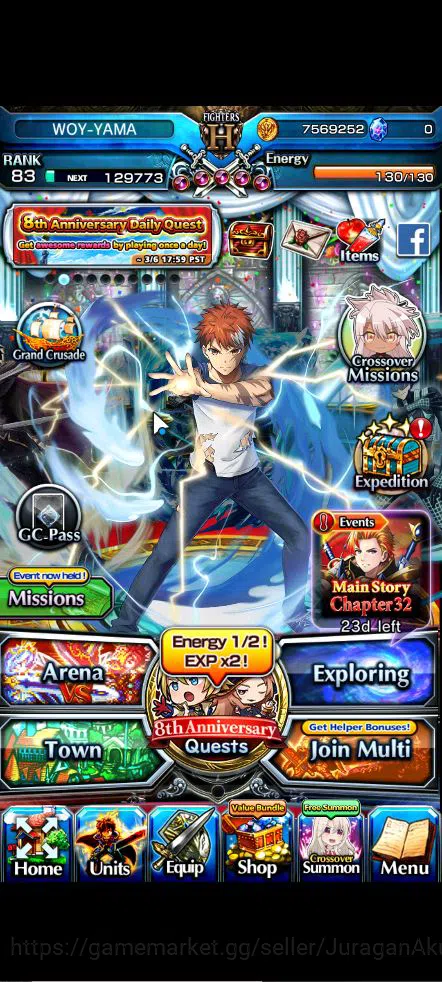 Grand Summoners Mid-Game Global|Rank 83|27 Ascend |[WH fen,Fabricator,Cesti image 1