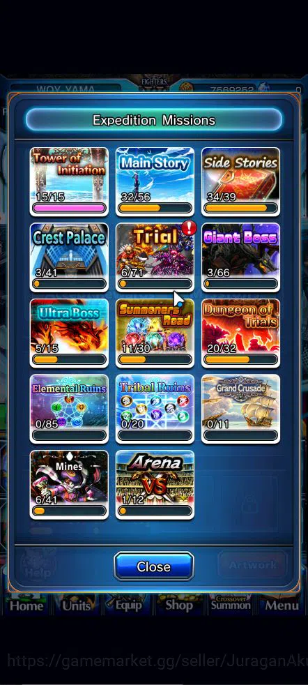 Grand Summoners Accounts Mid-Game Global|Rank 83|27 Ascend |[WH fen,Fabricator,Cestina]+TW  Houka,Isliid 10