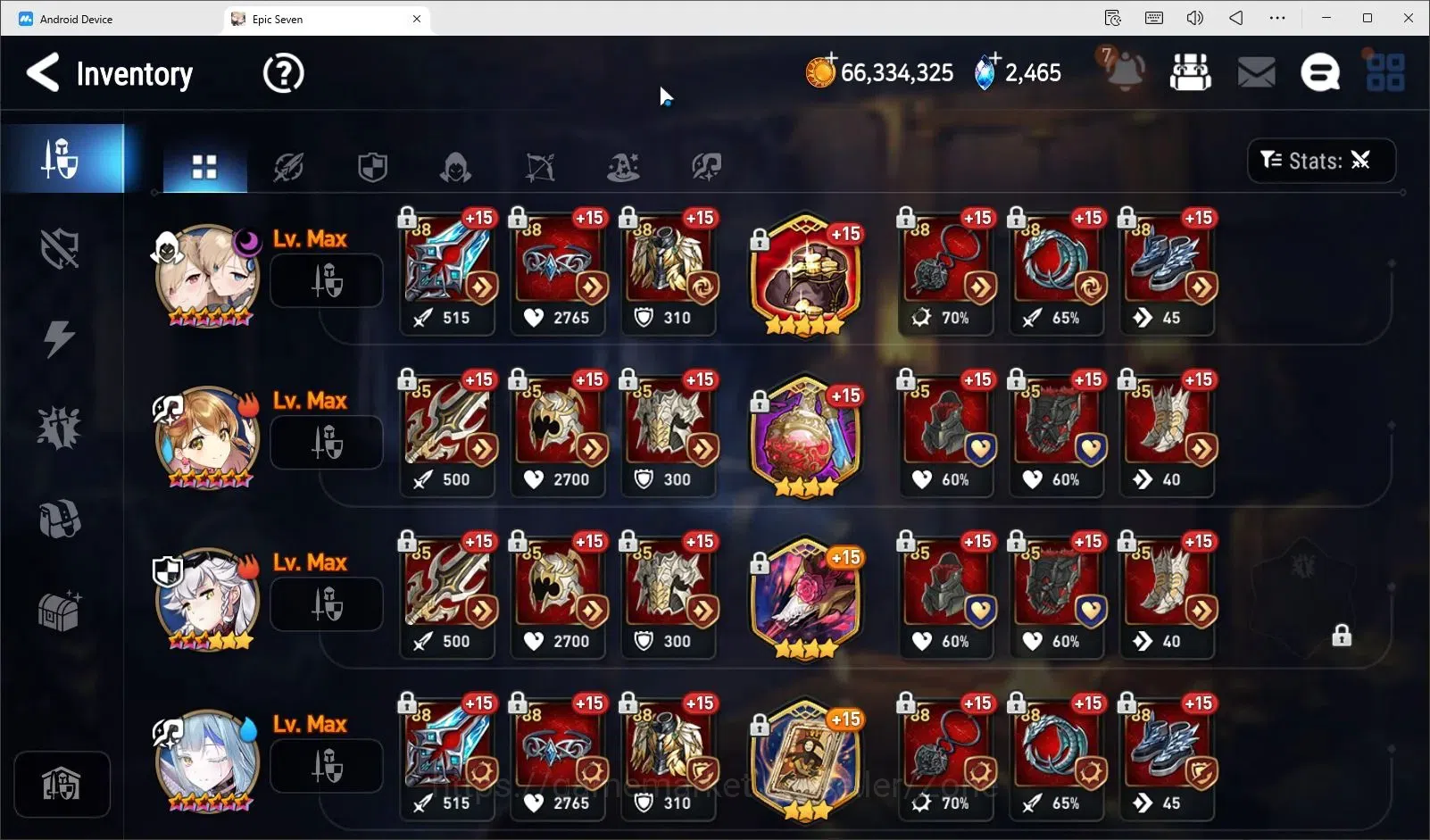Epic Seven Accounts Global unverif|9ML (RNL,Straze, Zio, ADS, Harsetti image 12