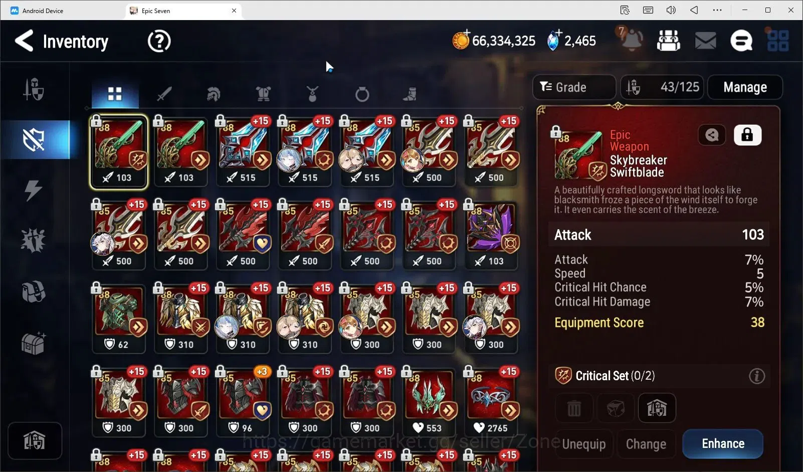 Epic Seven Accounts Global unverif|9ML (RNL,Straze, Zio, ADS, Harsetti image 13