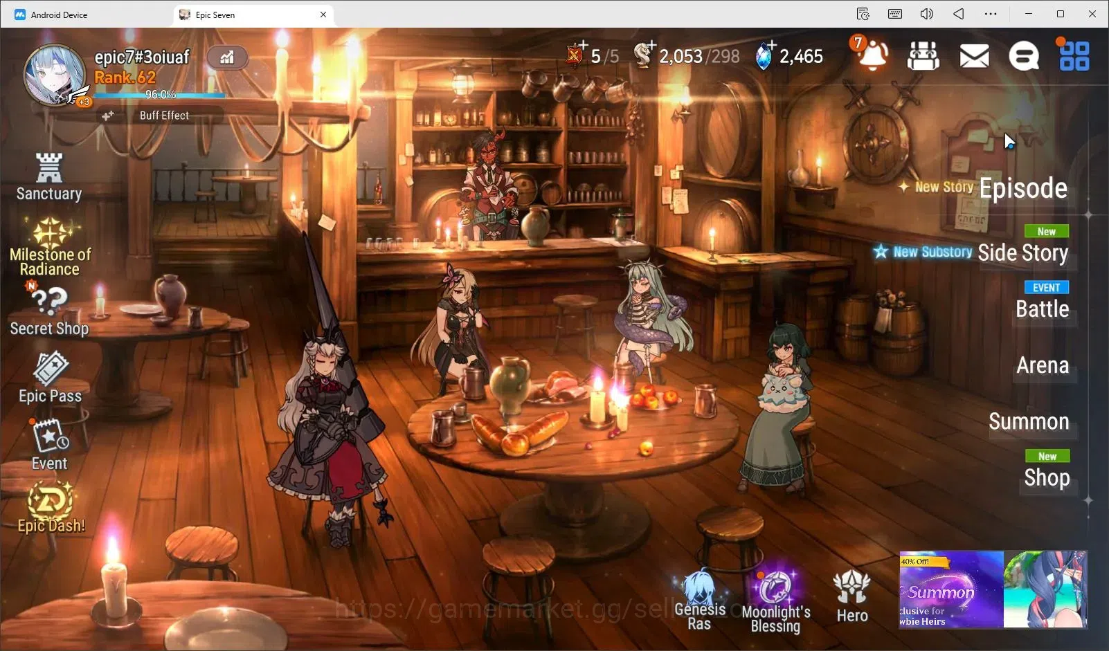 Epic Seven Accounts Global unverif|9ML (RNL,Straze, Zio, ADS, Harsetti image 18